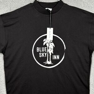 Blue Sky Inn T-Shirt Graphic Tee Mens Medium Black Crewneck Made In Italy NEW